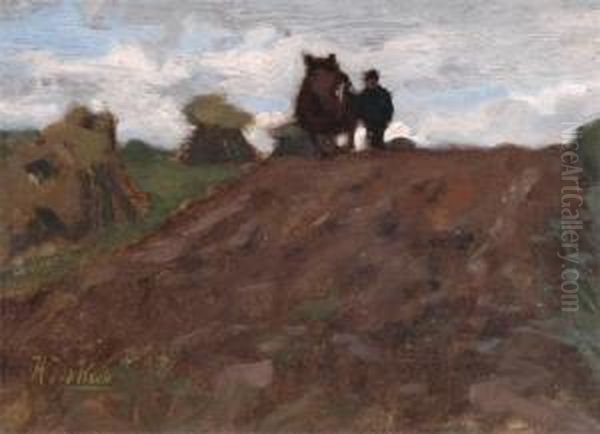 Ploughing In The Fields - view 1