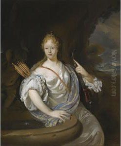 Portrait Of A Lady Dressed As Diana