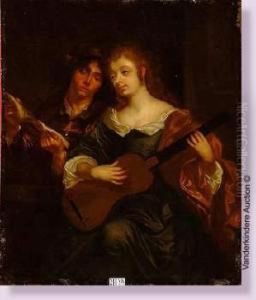 La Lecon De Musique by Pieter van der Werff