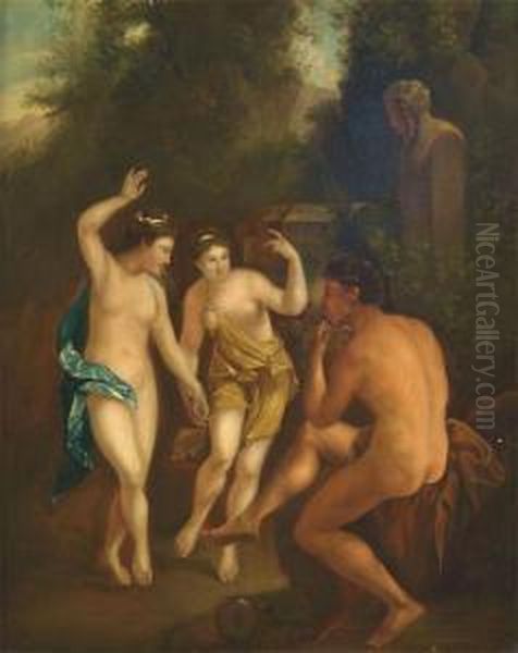 Nymphs Playing To A Pipe-playing Shepherd - view 1