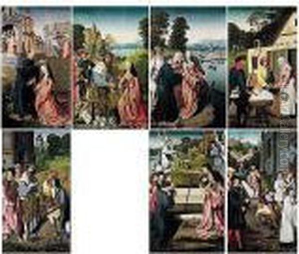 Seven Scenes From The Life And Veneration Of Saint Dymphna:- A) Saint Dymphna Baptised By Gerebernus - view 1