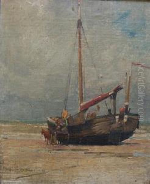 Fishing Boat, Beached At Low Tide - view 1