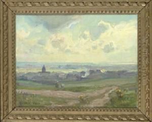 Sun Behind The Clouds, Etaples, France by Harry van der Weyden