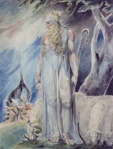 Moses and the Burning Bush by William Blake