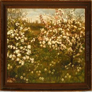 Apple Trees Inbloom by Caroline Van Deurs