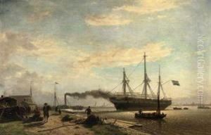 A Dockyard On The Northern Shore Of Amsterdam Harbour