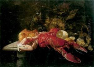 Nature Morte Au Homard Et Au Citron by Guilliam van Deynum