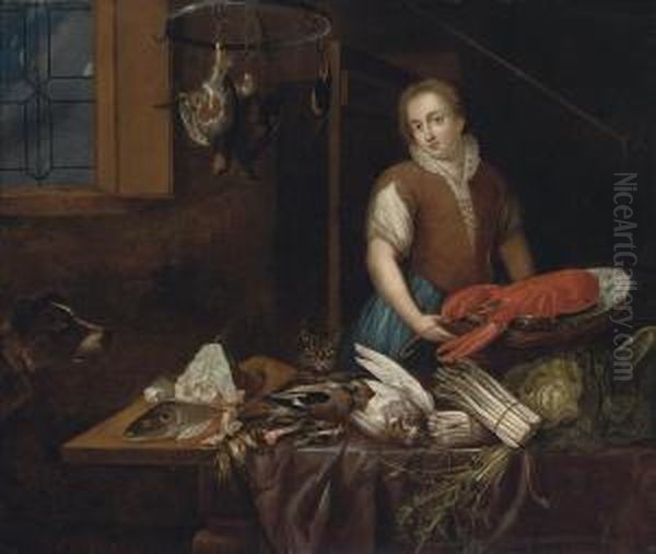 A Maid In A Kitchen Interior - view 1