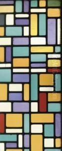 Stained-glass Composition Viii by Theo van Doesburg