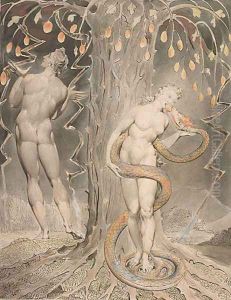 The Temptation and Fall of Eve by William Blake