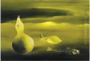 Surrealist Landscape by Tinus, Van Doorn Jnr.