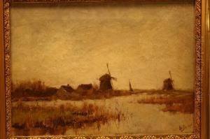 Molens Aan Een Hollandse Plas Molens Aan Een Hollandse Plas
