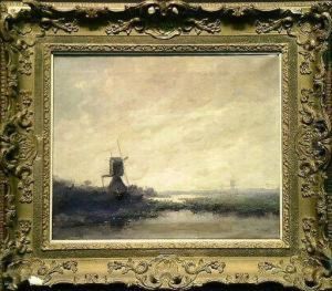 Landscape With Mills by Tine Van Doornik