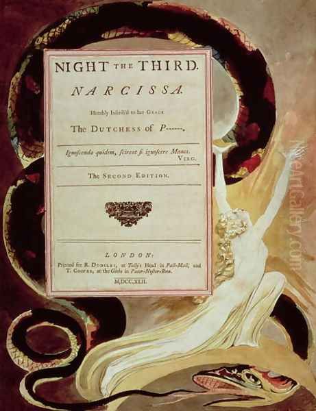 Illustration from Young's Night Thoughts, Night III, Narcissa - view 1