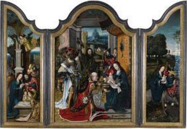Triptych With The Adoration Of The Magi - view 1