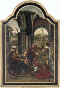 The Adoration Of The Magi by Jan van Dornicke