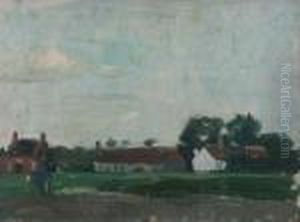 Landschap by Albert Van Dyck