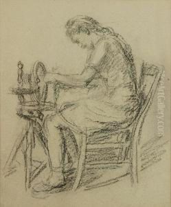 Het Spinnertje by Albert Van Dyck