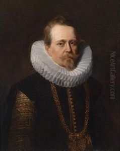 Portraits Of Jan Karel Van Cordes And His Wife by Sir Anthony Van Dyck
