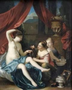 Bethsabee A Sa Toilette by Philip Le Petit Van Dyk