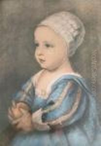 The Infant Son Of Charles by Philip Le Petit Van Dyk