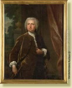 Portrait D'un Gentilhomme De La Region Debruges by Philip Le Petit Van Dyk