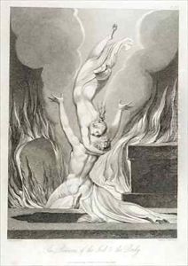The reunion of the soul and the body (The re-union of soul and body) by William Blake