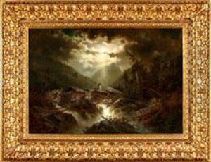 "mondnacht Aus Karnthenwahrend Der Uberschwemmung" by Justus van Egmont