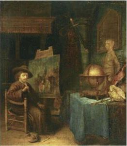 An Artist In His Studio by Pieter Cornelisz van Egmont