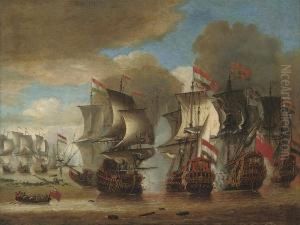 The Battle Of Solebay, 28th May 1672; The English Flagship The Battle Of Solebay, 28th May 1672; The English Flagship