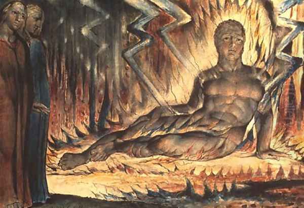 Inferno, Canto XIV, 46-72, Capaneus the Blasphemer - view 1