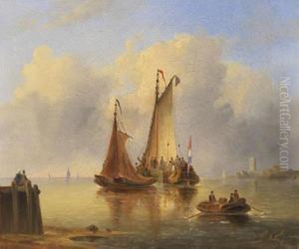Segelschiffe Vor Der Hollandischen Kuste - view 1