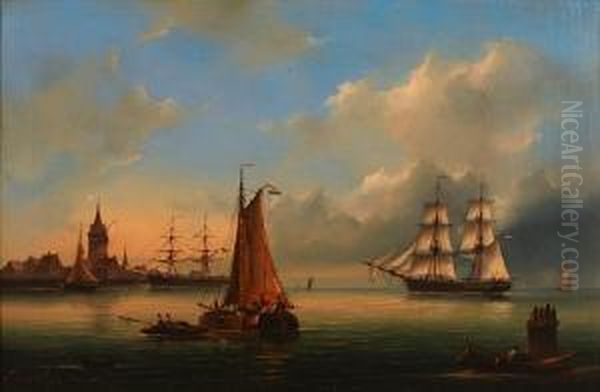 Ships In A German Harbor - view 1