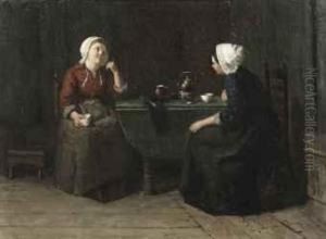 Teatime by Ludovicius Johannes Van Erven Dorens