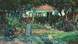 The Vegetable Garden by Edouard Van Esbroeck