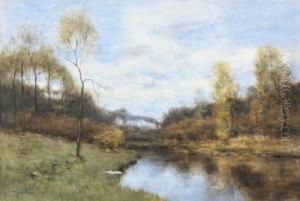 Ducks Resting On A Riverbank