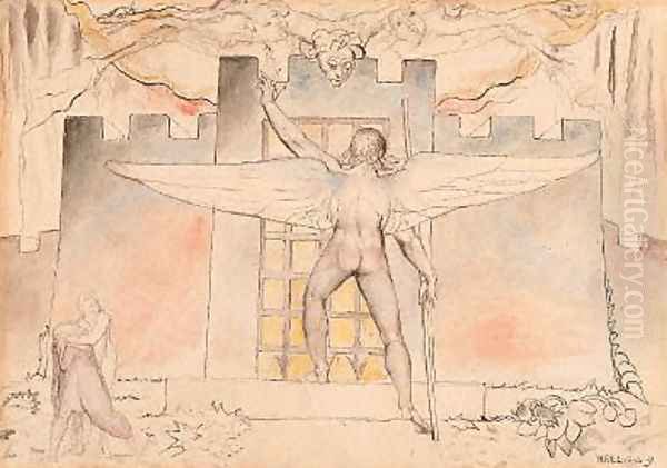 Inferno, Canto IX, 44-64, The Angel an the Gate of Dis - view 1