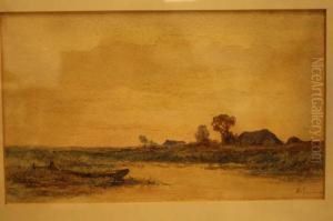 Polderlandschap by Adriaen van Everdingen