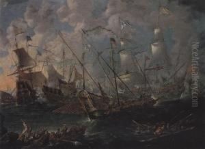 Battle by Kasper or Gaspar van den Hoecke