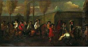 Ecole D'equitation by Nicolaas I Van Eyck