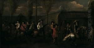 Signiert Unten Links: N. Van Eyck. by Nicolaas I Van Eyck