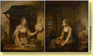 La Marchande De Fruits by Jean Baptiste Van Eycken
