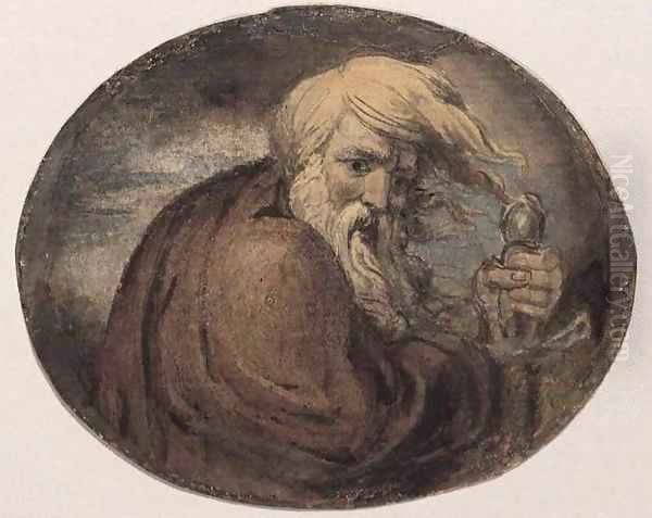 Lear Grasping a Sword - view 1