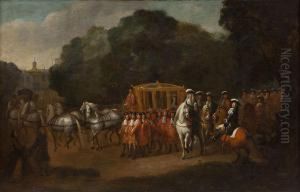 William Iii's Procession To The Houses Of Parliament by Alexander Van Gaelen