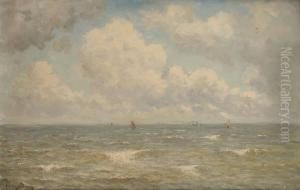 Vue De La Mer Du Nord by Joseph Van Genegen