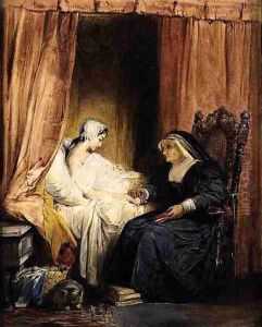 The Use of Tears or, The Love Sick Maid by Richard Parkes Bonington