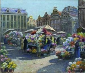 Marche Aux Fleurs A Bruxelles