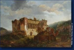 Les Ruines De L'abbaye De Villers by Cornelis Van Ghert