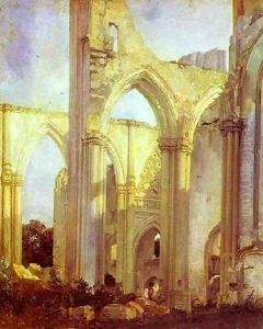 Abbey Of St Berlin, St Omer, France by Richard Parkes Bonington
