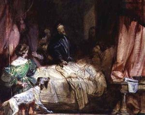 Charles V visits Francis I after the Battle of Pavia c.1827 by Richard Parkes Bonington